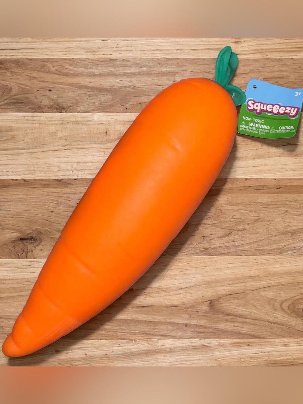 New Toymendous Squeeezy Jumbo Carrot Squishy